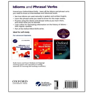 کتاب Idioms and Phrasal Verbs Advanced اثر Ruth Gairns And Stuart Redman لوازم التحریر ایران اروپا (1)