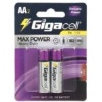 باتری قلمی گیگاسل Gigacell مدل Max Power بسته 2 عددی لوازم التحریر ایران اروپا