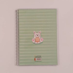 دفتر80 برگ سیمی مجلد ایمان IMAN