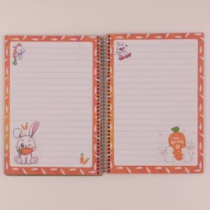 دفتر حاشیه دار 100 برگ جلد سخت سیمی هیرو HERO