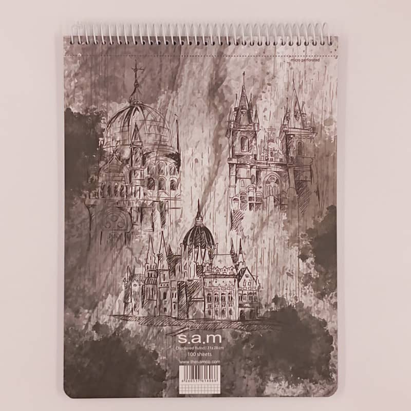 دفتر رحلی شطرنجی 5 میلی متر 100 برگ سم SAM لوازم التحریر ایران اروپا (2)